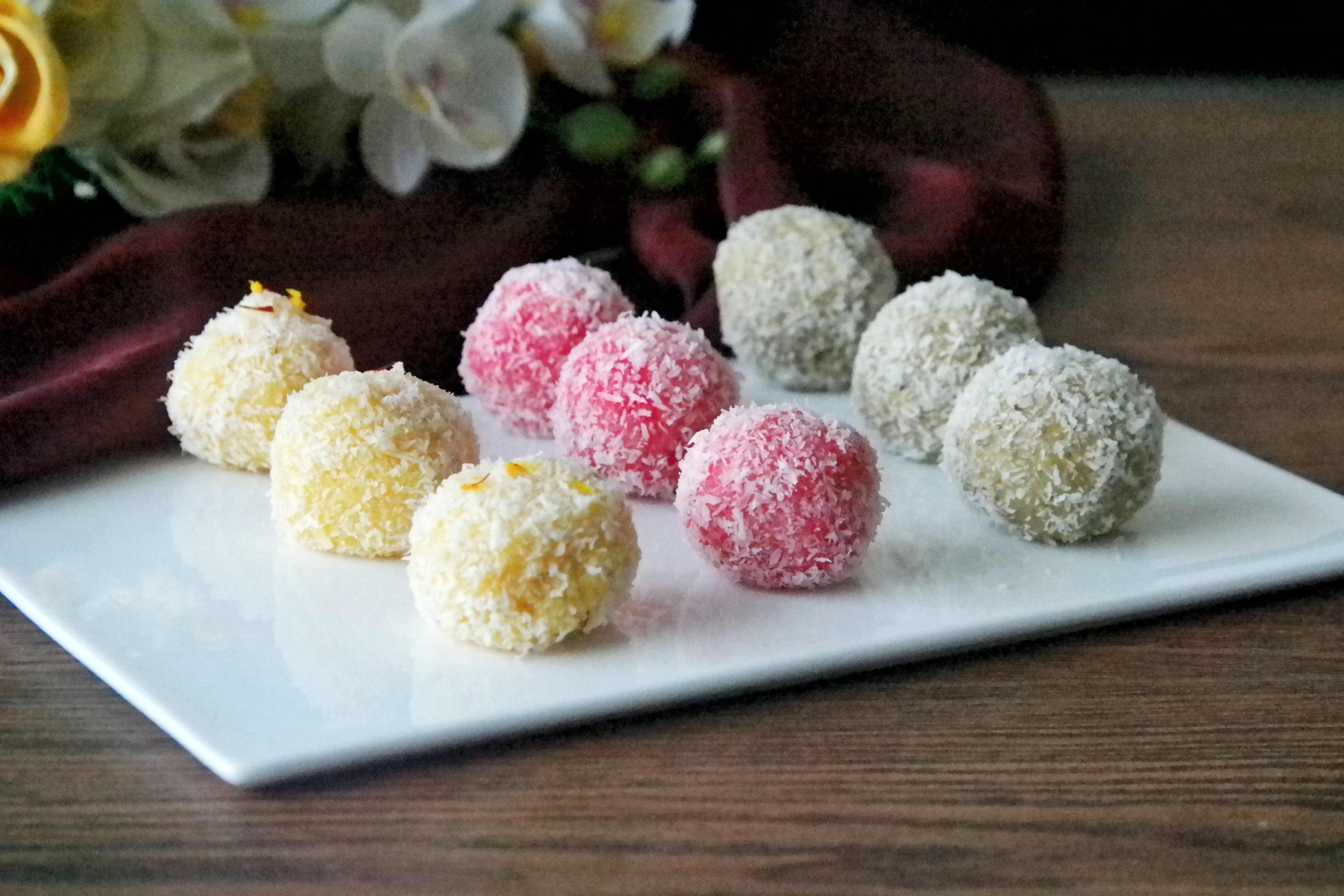 Instant coconut ladoo