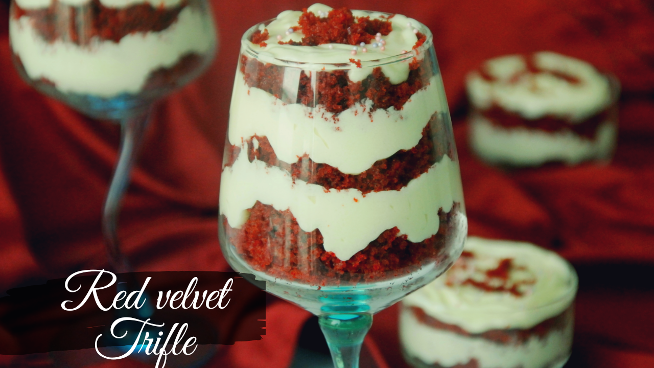 Redvelvet trifle